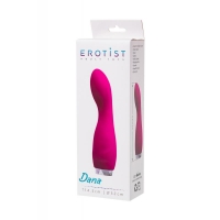ВИБРАТОР EROTIST DANA, СИЛИКОН, РОЗОВЫЙ, 14,5 СМ