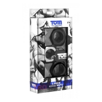 Эрекционные кольца - набор 3 шт - Tom of Finland