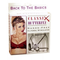 Вибростимулятор клитора Classix Butterfly Strap-On на ремнях Бабочка