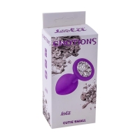 АНАЛЬНАЯ ПРОБКА EMOTIONS CUTIE SMALL PURPLE CLEAR CRYSTAL